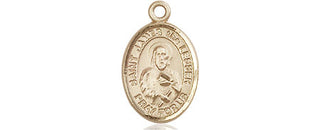 14kt Gold Saint James the Lesser Medal Engraved Catholic Saint Jewelry