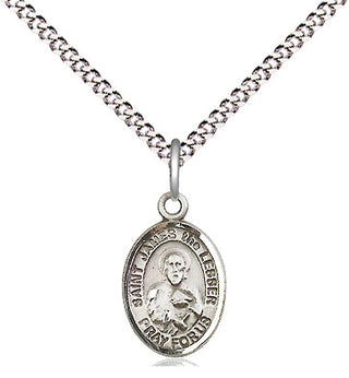 Pewter Saint James the Lesser Medal Religious and Catholic Jewelry Engraved Catholic Saint Jewelry