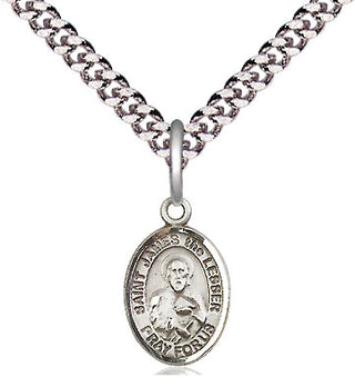 Pewter Saint James the Lesser Medal Religious and Catholic Jewelry Engraved Catholic Saint Jewelry