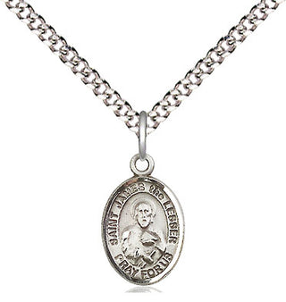Pewter Saint James the Lesser Medal Religious and Catholic Jewelry Engraved Catholic Saint Jewelry