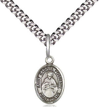 Pewter Saint Gabriel Possenti Medal Religious and Catholic Jewelry Engraved Catholic Saint Jewelry