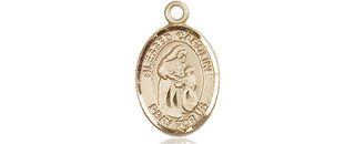 14kt Gold Blessed Caroline Gerhardinger Medal Engraved Catholic Saint Jewelry