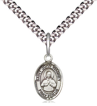 Pewter Saint John Vianney Medal Religious and Catholic Jewelry Engraved Catholic Saint Jewelry