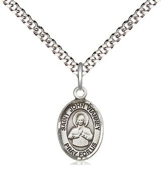 Pewter Saint John Vianney Medal Religious and Catholic Jewelry Engraved Catholic Saint Jewelry