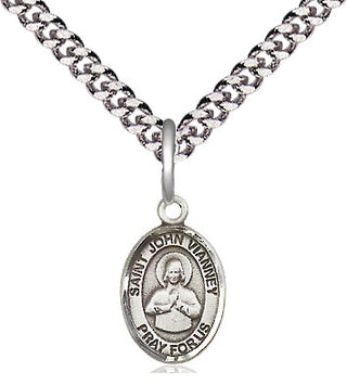 Pewter Saint John Vianney Medal Religious and Catholic Jewelry Engraved Catholic Saint Jewelry
