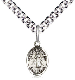 Pewter Blessed Karolina Kozkowna Medal Religious and Catholic Jewelry Engraved Catholic Saint Jewelry
