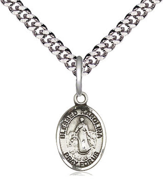 Pewter Blessed Karolina Kozkowna Medal Religious and Catholic Jewelry Engraved Catholic Saint Jewelry
