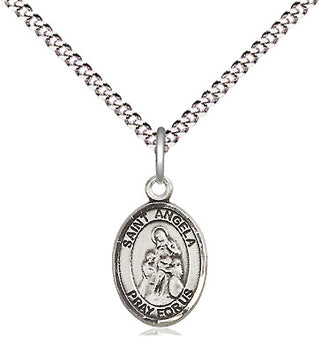Pewter Saint Angela Merici Medal Religious and Catholic Jewelry Engraved Catholic Saint Jewelry