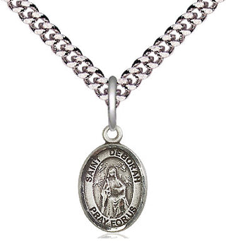 Pewter Saint Deborah Medal Religious and Catholic Jewelry Engraved Catholic Saint Jewelry