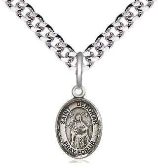 Pewter Saint Deborah Medal Religious and Catholic Jewelry Engraved Catholic Saint Jewelry