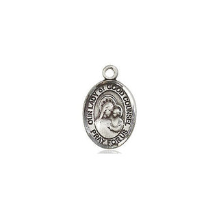 Pewter Our Lady of Good Counsel Medal Engraved Catholic Saint Jewelry