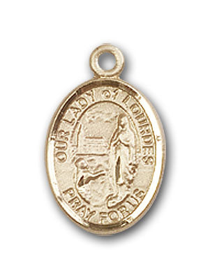 Gold-Filled Our Lady of Lourdes Pendant