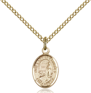 Gold-Filled Our Lady of Lourdes Pendant