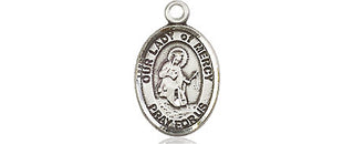 Pewter Our Lady of Mercy Medal Engraved Catholic Saint Jewelry