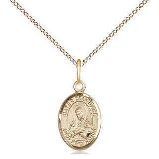 14kt Gold Mater Dolorosa Medal Engraved Catholic Saint Jewelry