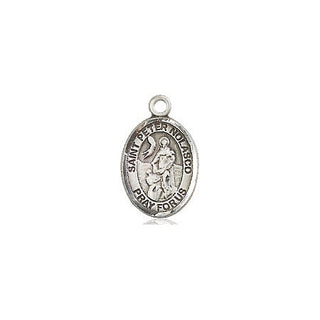 Pewter Saint Peter Nolasco Medal Engraved Catholic Saint Jewelry