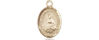 14kt Gold Marie Magdalen Postel Medal Engraved Catholic Saint Jewelry