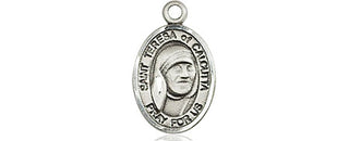Pewter Saint Teresa of Calcutta Medal Engraved Catholic Saint Jewelry