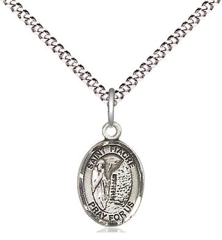Pewter Saint Fiacre Medal Religious and Catholic Jewelry Engraved Catholic Saint Jewelry
