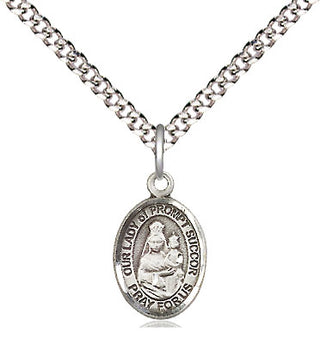 Pewter Our Lady of Prompt Succor Medal Religious and Catholic Jewelry Engraved Catholic Saint Jewelry