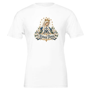 Totus Tuus Marian Blue and Gold T-Shirt - view 7