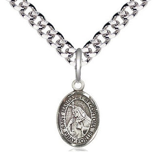 Pewter Saint Margaret of Cortona Medal Religious and Catholic Jewelry Engraved Catholic Saint Jewelry