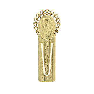 14K Gold-Dipped Praying Mary Bookmark