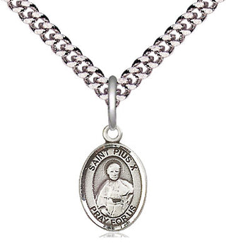 Pewter Saint Pius X Medal Religious and Catholic Jewelry Engraved Catholic Saint Jewelry