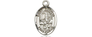 Pewter Saint Rosalia Medal Engraved Catholic Saint Jewelry