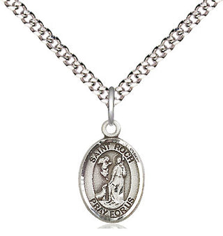 Pewter Saint Roch Medal Religious and Catholic Jewelry Engraved Catholic Saint Jewelry