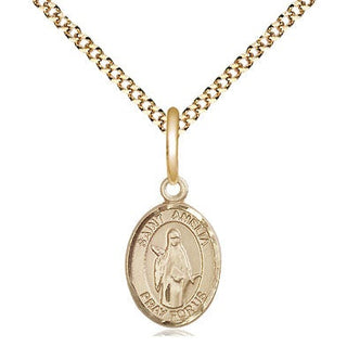 Gold-Filled Saint Elizabeth of the Visitation Pendan