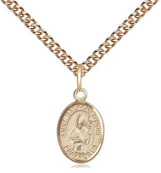 14kt Gold Saint Malachy O'More Medal Engraved Catholic Saint Jewelry