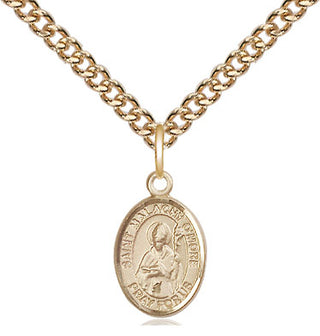 14kt Gold Saint Malachy O'More Medal Engraved Catholic Saint Jewelry