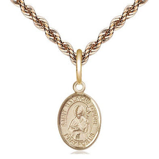 14kt Gold Saint Malachy O'More Medal Engraved Catholic Saint Jewelry