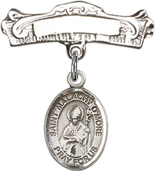 Sterling Silver Badge Pin St. Malachy O'More Baby Badge - Engravable