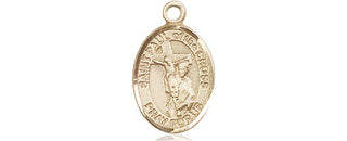 14kt Gold Saint Paul of the Cross Medal Engraved Catholic Saint Jewelry