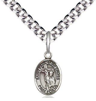 Pewter Saint Paul of the Cross Medal Religious and Catholic Jewelry Engraved Catholic Saint Jewelry