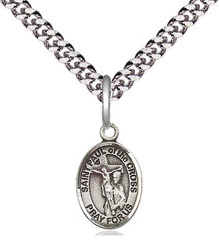 Pewter Saint Paul of the Cross Medal Religious and Catholic Jewelry Engraved Catholic Saint Jewelry