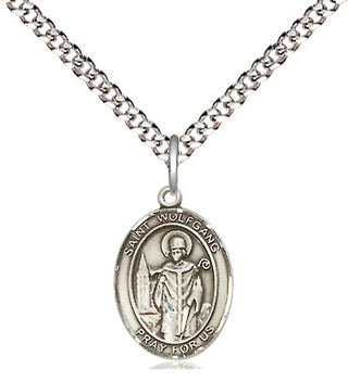 Pewter Saint Wolfgang Medal Religious and Catholic Jewelry Engraved Catholic Saint Jewelry