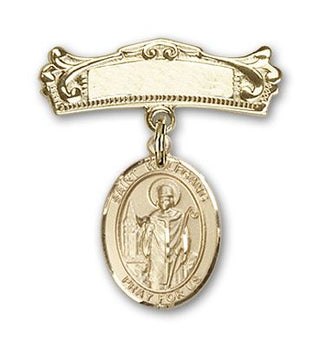14kt Gold Filled Badge Pin St. Wolfgang Baby Badge - Engravable