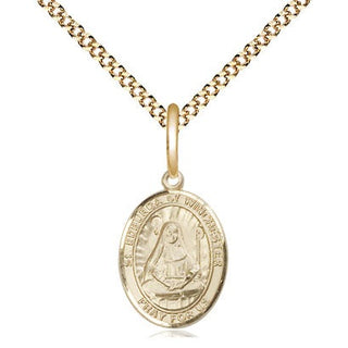 Gold-Filled St. Edburga of Winchester Pendant