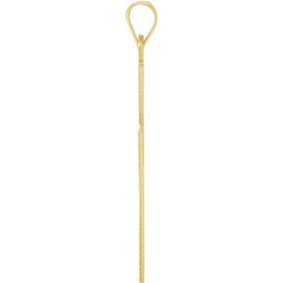 14K Yellow Cross Pendant