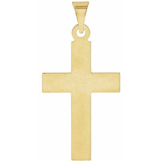14K Yellow Cross Pendant