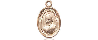 14kt Gold Filled Saint Luigi Orione Medal Engraved Catholic Saint Jewelry
