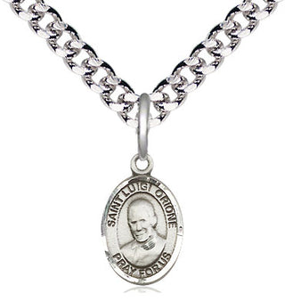 Pewter Saint Luigi Orione Medal Religious and Catholic Jewelry Engraved Catholic Saint Jewelry