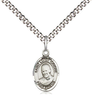 Pewter Saint Luigi Orione Medal Religious and Catholic Jewelry Engraved Catholic Saint Jewelry