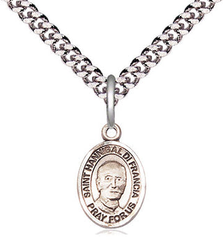 Pewter Saint Hannibal Medal Religious and Catholic Jewelry Engraved Catholic Saint Jewelry