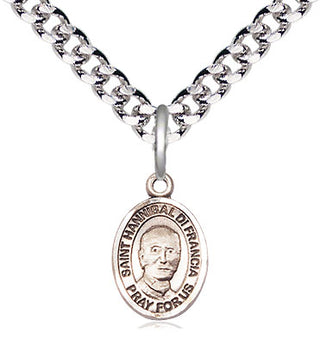 Pewter Saint Hannibal Medal Religious and Catholic Jewelry Engraved Catholic Saint Jewelry