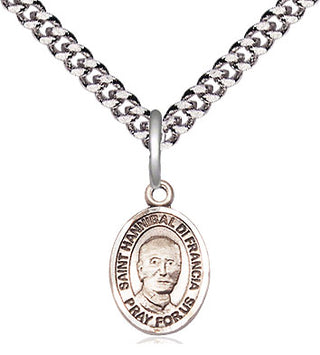 Pewter Saint Hannibal Medal Religious and Catholic Jewelry Engraved Catholic Saint Jewelry