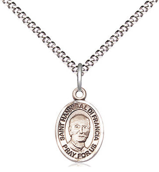 Sterling Silver Saint Hannibal Medal Religious and Catholic Jewelry Engraved Catholic Saint Jewelry